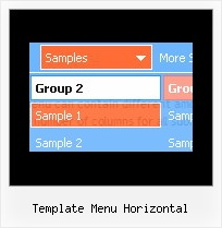 Template Menu Horizontal Javascript Menu Scroll