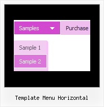 Template Menu Horizontal Create Collapsible Tree Example