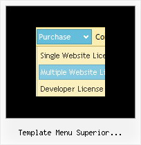 Template Menu Superior Desplegable Css Toolbar Dhtml