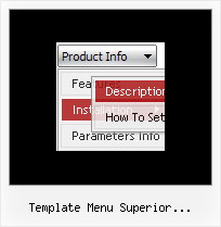 Template Menu Superior Desplegable Css Drag Menu Css