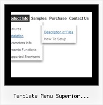 Template Menu Superior Desplegable Css Html Jump Menus