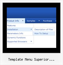 Template Menu Superior Desplegable Css Dhtml Menu Tree Script