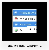 Template Menu Superior Desplegable Css Html Horizontal Bar