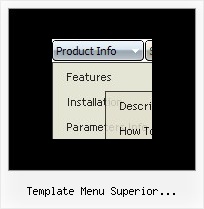 Template Menu Superior Desplegable Css Rollover Menu