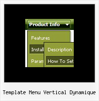 Template Menu Vertical Dynamique Submenu