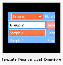 Template Menu Vertical Dynamique Onmouseover