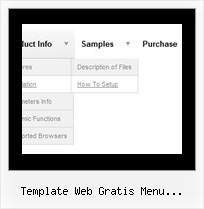 Template Web Gratis Menu Desplegable Javascript Menubar Example