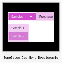 Templates Css Menu Desplegable Static List Menus
