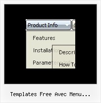 Templates Free Avec Menu Deroulant Horizontal Html Mouseover