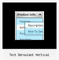 Text Deroulant Vertical Menu Pop Up No