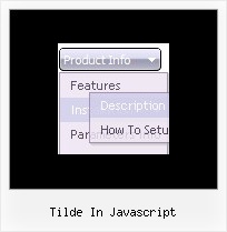 Tilde In Javascript Menu W Html