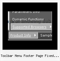 Toolbar Menu Footer Page Fixed Jquery Vertical Website Bars