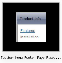 Toolbar Menu Footer Page Fixed Jquery Cool Menu