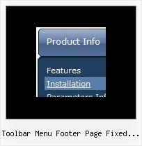 Toolbar Menu Footer Page Fixed Jquery Drop Down Navigation Over Frame