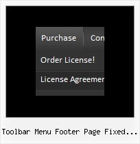 Toolbar Menu Footer Page Fixed Jquery Dhtml Flyout Menu