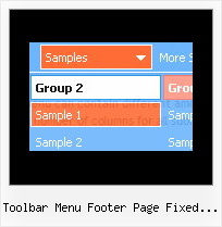 Toolbar Menu Footer Page Fixed Jquery Javascript For Dynamic Drop Down Menus