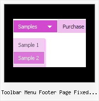 Toolbar Menu Footer Page Fixed Jquery Drop Down Menu On Mouse Over