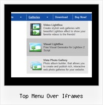 Top Menu Over Iframes Software Menu Rollover