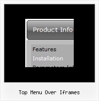 Top Menu Over Iframes Sample Code Menu