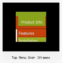Top Menu Over Iframes Dhtml Samples Vertical Menu