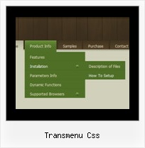 Transmenu Css Web Page Menu Bar Software