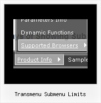 Transmenu Submenu Limits Javascript Navigation Bar Tabs Sample Code