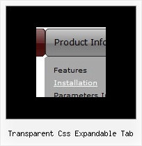Transparent Css Expandable Tab Javascript Rollover Dropdown Menues