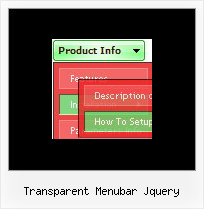 Transparent Menubar Jquery Createpopup Menu