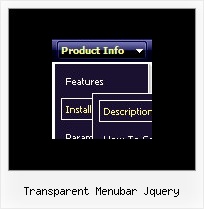 Transparent Menubar Jquery Html Tab Style