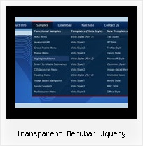 Transparent Menubar Jquery Dropdown Menu Relative Position