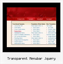 Transparent Menubar Jquery Web Design Drop Down Menus