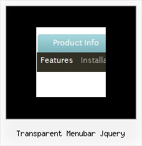 Transparent Menubar Jquery Javascript Horizontal