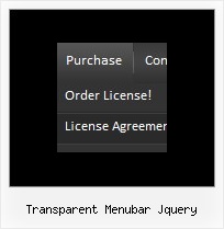 Transparent Menubar Jquery Jump Menu Style