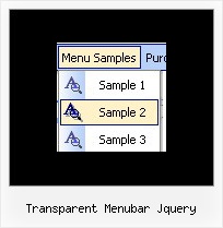 Transparent Menubar Jquery Menu A Tendina Web Pages