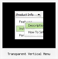 Transparent Vertical Menu Crossframe Menu