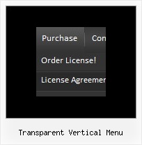 Transparent Vertical Menu Javascript Side Bars
