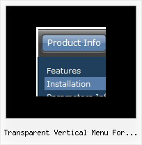 Transparent Vertical Menu For Joomla Transparent Tree Menu For Web