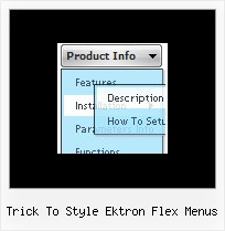 Trick To Style Ektron Flex Menus Horizontal Tree Using Javascript
