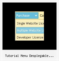 Tutorial Menu Desplegable Sencillo Descarga Verticales Dhtml Menu Simple Example