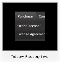 Twitter Floating Menu Pull Down Menu Generator