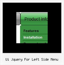 Ui Jquery For Left Side Menu Creating Drop Down Menu In Javascript