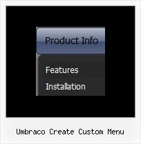 Umbraco Create Custom Menu Html Forms Drop Down Menu