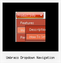Umbraco Dropdown Navigation Javascript Popup Fade