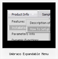 Umbraco Expandable Menu Transparent Dropdown Menu Javascript