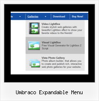 Umbraco Expandable Menu Transparent Menu Html