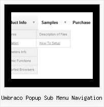 Umbraco Popup Sub Menu Navigation Moving Menu Xp Style Javascript