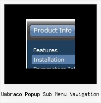 Umbraco Popup Sub Menu Navigation Menu Creator For Hover Drop Down