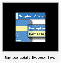 Umbraco Update Dropdown Menu Horizontal Drop
