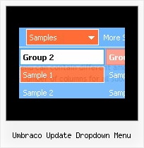 Umbraco Update Dropdown Menu Dynamic Popup Menus