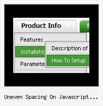 Uneven Spacing On Javascript Submenu Navigation Bar Html Drop